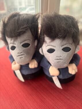 Halloween Michael Myers Plush Slippers Large XL Officially Licensed